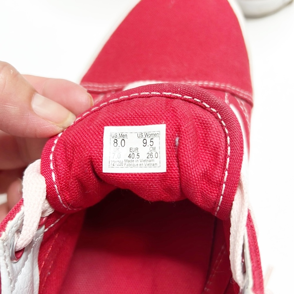 Vans Red Sneaker - Picture 8 of 12